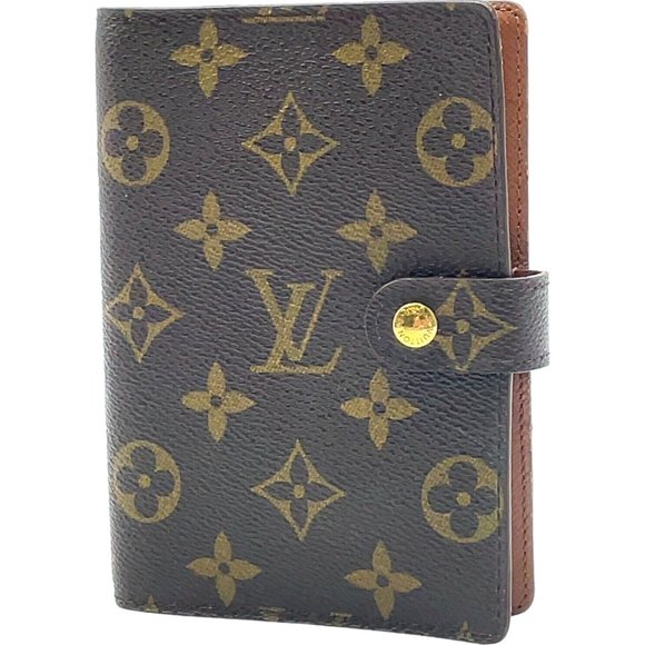 163172R Louis Vuitton Notebook Cover Agenda PM Brown Monogram - Picture 1 of 11